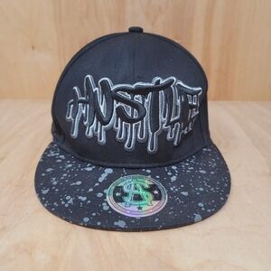 Sole Addiction Premium Mens HUSTLE SnapBack Hat Cap Black One Size Fits Most